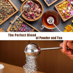 Flour Duster for Baking, Powdered Sugar Flour flour Sifter powdered sugar shaker duster Stainless Steel Spring Loaded One-Handed Duster Flour Dispenser Shaker for Powdered Sugar Spices & Tea Filtering