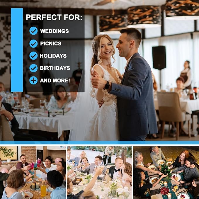 SUT 4-Pack Clear Serving Trays for Entertaining, 16" x 11" Serving Platters for Snacks, Fruit, Cookies, Dessert, Reusable Plastic Trays for Serving Food and Party Organization in Kitchen &for Parties