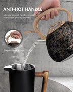 POLIVIAR Tea Kettle, Iron Grey Tea Pot Stovetop, 2.7 Quart Loud Whistling Coffee and Teapot, Food Grade Stainless Steel for Anti-Hot Handle and No-Rust, Suitable for All Heat Sources (JX2020-RB30)