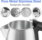 Stariver 2.5L Large Electric Kettle, BPA Free Stainless Steel Water Heater, Fast Boil Electric Tea Kettle, Water Boiler with Auto Shut-Off & Boil-Dry Protection for Family (10-12 Cups)