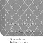 GelPro Anti-Fatigue Designer Comfort Kitchen Floor Mat, 30x108, Trellis Grey Stain Resistant Surface with 3/4” Thick Ergo-Foam Core for Health and Wellness