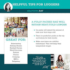 Rachael Ray Lasagna Lugger, Thermal Insulated Casserole Carrier for Hot or Cold Food, Lugger Tote for Potluck, Parties, Picnic, and Cookouts, Fits 9" x 13" Baking Dish