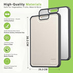 Titanium Cutting Board for Kitchen – Double-Sided Chopping Board, Premium Titanium and Wheat Straw PP, Durable Food Grade, Easy to Clean, 16”×10”×1” Large