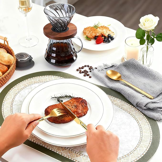 Gold Silverware Set, 20 Piece Flatware Cutlery Set for 4,18/0 Stainless Steel Utensils,Mirror Polished Modern Tableware for Home & Kitchen Dining Wedding, Party