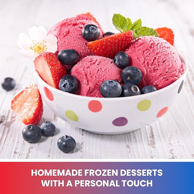 Total Chef Automatic 2-in-1 Ice Cream &Yogurt Maker Machine - Serve Soft, Creamy Sorbet, Gelato, Tasty homemade Instant Treats With No Salt & Prefreezing, Built-In Compressor 1.6Qt Stainless Steel