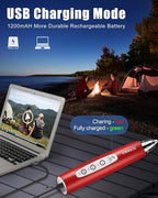 YUSWKO Rechargeable Milk Frother for Coffee, Handheld Drink Mixer with 3 Heads 3 Speeds, Ideal Coffee Frother Wand for Travel - Red