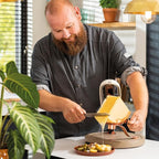 BOSKA Raclette Knife PRO- Stainless Steel - Spatula - Serreted Edge - Raclette - Serving Cutting Tool for Cheese Slicing or Bread knife - Small Kitchen Knife Durable