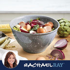 Rachael Ray Accessories Kitchen Pantryware Multi Purpose/Salad Serveware/Melamine Garbage Bowl, 4 Liters, Sea Salt Gray