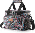 Lifewit Medium Lunch Bag Insulated Lunch Box Soft Cooler Cooling Tote for Adult Men Women, Paisley 12-Can (9L)