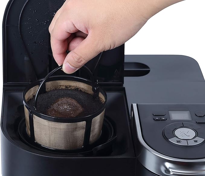 Reusable Keurig K Duo Coffee Filter for K-Duo Hot & Iced(Gen 2), K-Duo Essentials and K-Duo Brewers Machine, Reusable Mesh Ground Coffee Basket by Geesta