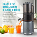 Shine Multi-Batch Compact Cold Press Juicer SMB-1, Hands-Free, Hopper Continuous Feed, Portable