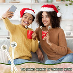 Meanplan 60pcs Christmas Swizzle Sticks Christmas Cocktail Stirrers Plastic Stir Sticks Xmas Santa Claus Snowman Decorations for Birthday Party Coffee Shop Supplies Favors Gifts(Reindeer)