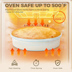 HONGBAKE 9 Inch Round Cake Pan Set of 2, Nonstick Ceramic Coating Cake Molds with Diamond Texture, Aluminized Steel Cake Pans Sets for Baking & Cheesecake, Heavy Duty & Non-Toxic (Cream, 2PCS)