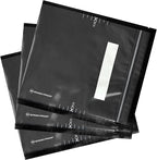 Resealable Zipper Vacuum Seal Bags 7" x 8" (100 Count) 5.5 Mil (Black and Clear) - BPA Free Commerical Grade Food Saver for Storage, Sous Vide, Cookies, Candy, Meal Prep Packaging, Candy, Sealer Bag