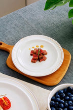 9-inch Porcelain Dinner Plate Set of 6 - Microwave, Oven and Dishwasher Safe, Scratch Resistant. (9-inch Cozy Gray)