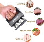 Mountain Grillers Professional 48-Blade Meat Tenderizer Tool - Premium Stainless Steel, Ergonomic Non-Slip Handle, Dishwasher Safe, Ultimate Flavor Enhancement for Steak, Chicken, Pork & More