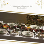 Spode Christmas Tree Melamine Deep Bowl - Large 11-Inch Round Serving Bowl for Salad, Pasta, Side Dishes - Festive Holiday Tableware - Shatterproof, Indoor/Outdoor Use, Dishwasher Safe