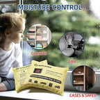 240 Gram Rechargeable Silica Gel Desiccant Packets, Desiccant Packs for Storage, Color Indicating Moisture Absorbers for Suitcase, Safe, 3D Filaments, Electronics, Cars, Camera [2 PACK]