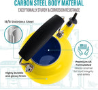 Chantal Tea Kettle, 1.7 QT, Vintage Series, Premium Enamel on Carbon Steel, Whistling, Even Heating & Quick Boil (Canary Yellow)