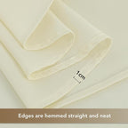 sancua Rectangle Tablecloths 6 Pack - 90x132 Inch - Beige Washable Fabric Cloth Table Cloth, Large Reusable Polyester Table Covers for Wedding, Party, Birthday, Banquet