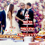 Minisland Multicolor Love Heart Cocktail Picks, 4.7 Inch Long Bamboo Fancy Toothpicks for Appetizers, Bridal Shower Wedding Valentines Party Food Drinks Garnish Fruit Skewer Sticks 100 Counts -MSL445