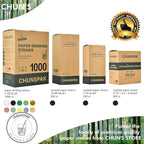 10 inch Long Disposable Black Paper Cocktail Straws & Stirrer Sticks, 250 Counts, Unwrapped - for Tall Drinks, Bars and Restaurants