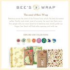 Bee's Wrap Beeswax Wraps for Food - Winter Wonderland 3 Pack (S, M, L) Made in USA Reusable & Organic Food Wraps, Sandwich Wrap & Bowl Covers - Eco-Friendly Alternative to Aluminum Foil & Plastic Wrap