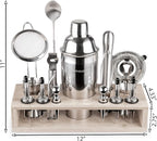 Mixology Bartender kit | 31 Piece Professional Bartender Set by Mixthology - bar Tools, Accessories, and bar Sets for The Home by Bartenders. Gift The Perfect Cocktail Shaker
