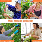 BEoffer 4 Pack Pruning Shears, 6.5 Inch Garden Scissors Gardening Hand Pruning Snips with Straight Stainless Steel Precision Blades for Gardening Flower Plant Precise Trimming and Pruning Maintenance