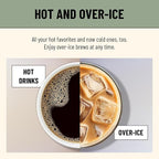 Flavia Aroma Brewer - Coffee Machine, Makes Coffee, Lattes, Tea, and other Hot or Iced Beverages with Single-Serve Freshpacks, Multiple Brew Sizes, Grey