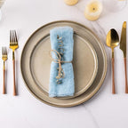 AmorArc Dinner Plates Set of 6, 10.5 Inch Reactive Glaze Ceramic Plates Set, Microwave, Dishwasher Safe, Scratch Resistant, Modern Large Dinnerware Dishes Set Kitchen Stoneware Plates