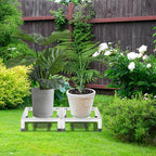 2 Pack Dunnage Rack, 12”x 12” Commercial Food Floor Rack 3.9" Off the Floor Stainless Steel Pallet Racks 1000 lbs Capacity Low Shelf for Storage in Restaurants, Kitchens, Garages and Vehicles