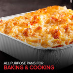 Stock Your Home 8x8 Foil Pans (50 Pack) 8 Inch Square Aluminum Pans - Foil Pans - Disposable Food Containers Great for Baking Cake, Cooking, Heating, Storing, Prepping Food