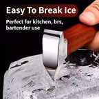 Ice Pick Tool with Wood Handle, Stainless Steel Ice Picks for Breaking Ice, Ice Carving Tools Bar Tools for Kitchen, Bars, Bartender, 8.86 Inch