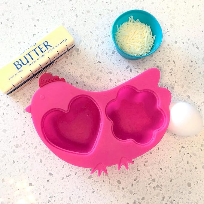 Innobaby Din Din Smart Silicone Chicken Steamer with Lid for Children, Pink