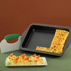 BergHOFF Perfect Slice 9" x 13' Inch Cake Pan With Cover and Perfect Slicing Tool. Creates Perfect Portions Of Your Baking And Holiday Dishes. Perfect Portions For All Of Your Family Desserts