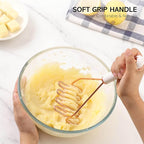 COOK WITH COLOR Kitchen Gadget Set Copper Plated Stainless Steel Utensils with Soft Touch Handles, Copper White, 10 Pieces