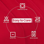 Utopia Kitchen 6FT Spandex Tablecloth [2 Pack, Red] 200 GSM Stretch, Fitted, Washable and Wrinkle Resistant Table Cloth Rectangle Cover for Trade Shows, Wedding, Parties [72Lx30Wx30H Inch]