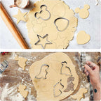 Stainless Steel Cookie Cutters, Pastry Cutter, Dough Cutter & Biscuit Cutter Set For Baking (10 Pcs/Set), Mickey Unicorn Dinosaur Heart Star Cookie Cutters for Kids Birthday Party