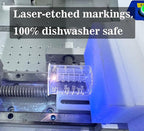 Ackers Etching Scale Measuring Glass V-Shaped Spout Made of High Borosilicate Glass Measuring for Kitchen or Restaurant, Easy to Read,30ML (1 Oz) 丨(2 Pack)