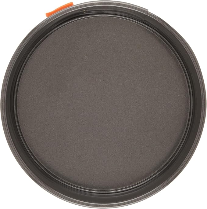 Rachael Ray Oven Lovin' Nonstick Bakeware Springform Baking Pan/ Springform Cake Pan / Cheesecake Pan With Grips, Round - 9 Inch, Gray