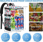 Cooler Backpack 33 Cans Backpack Coolers Insulated Leak Proof Soft Beach Cooler Bag for Men Women Ice Chest Backpack Camping Hiking Picnic Travel Cooler Lunch Backpack