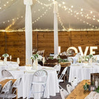 Fitable 8 Pack Round Tablecloths: Stain Resistant Wrinkle Free Circle Table Clothes, Washable Reusable Polyester Table Covers for Wedding Party Birthday Banquet Reception(White, 84 Inch)