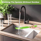 Silicone Blender Spatula for Vitamix Blade Scraper - Easy to Reach Under Blender Blades and Edges, Silicone Rubber Grip with Hanging Holes Reusable (Green)
