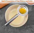 Egg Yolk Separator, Stainless Steel Egg Separator For Raw Eggs, Quick Egg White Separator Tool For Baking Cake, Kitchen Gadget