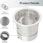 Reusable K Cups for K-eurig, Reusable Coffee Pods, Universal Stainless Steel K Cup Reusable Coffee Pods Compatible for K Series Coffee Machine 1.0 & 2.0, BPA-Free (2pack)