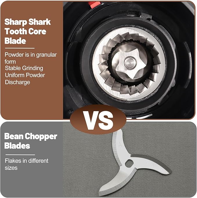 Electric Coffee Grinder Touchscreen 2-14 Cup Conical Burr Coffee Grinder with 25 Grinding Settings Cleaning Brush Grindable Espresso Drip Coffee French Press for Home Use 110V Black