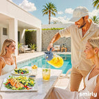 SMIRLY 64 oz Mason Jar Pitcher, Glass Pitcher with Wide Mouth, Water Jug with Double Leak Proof Lid for Iced Coffee, Hot Water, Breast Milk