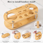 Cocktail Shaker Set Bartender Kit - 11 Pcs Bar Tool Set with Bamboo Stand & All Bar Accessories: Martini Shaker, Strainer,Jigger, Muddler, Mixer Spoon Barware Kit, for Bar, Home Lounge & Party