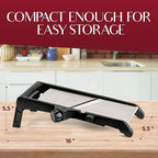 Gramercy Adjustable Mandoline Slicer for Kitchen, Potato Cutter, Vegetable Chopper, Mandolin, Cucumber Slicer- INCLUDING one Pair Cut-Resistant Gloves and Waffle Fry Cutter